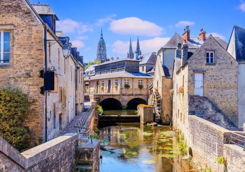 Bayeux town view in Normandy