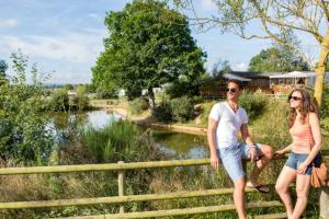 Normandy campsite with fishing