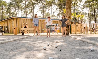 Pétanque au camping Les Dunes de Contis