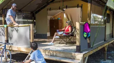 Hébergements mobil home au camping de Mimizan Lac