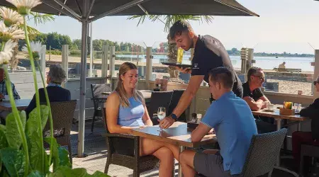 Bar du camping de Meerwijck aux Pays-Bas